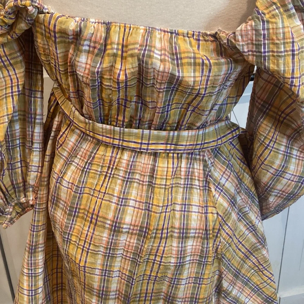 NWOT Tanya Taylor Xena Plaid Dress - Picture 4 of 6